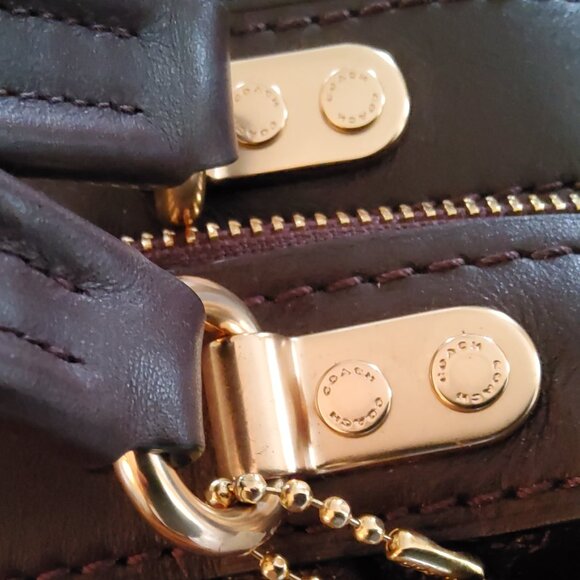 Coach Lane Satchel 69621 in Oxblood - Picture 10 of 12